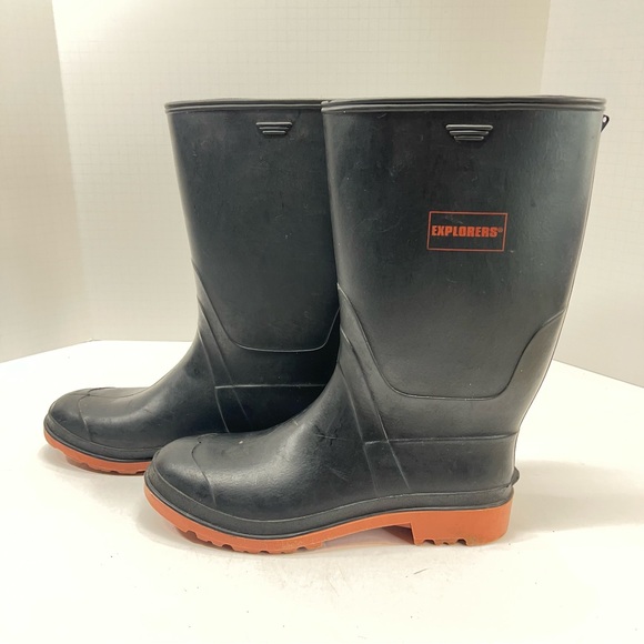 Explorers Knee High Rubber Boots Mens Size 11 - Picture 1 of 5